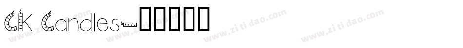 CK Candles字体转换